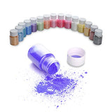 Slime Powder, DIY Mica Powder, Natural Powder Pigments, for Adhesive Pigments, Bath Bomb Dyes, Soap Making, Makeup and Bright Nail Art Candles, Etc. (15 Colors 10g/0.35oz Each)