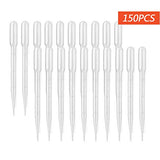 moveland 150PCS 3ML Plastic Transfer Pipettes with Scale, Essential Oils Dropper for Lab and Makeup