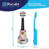 First Act Toy Ukulele, 20 Inch - Colorful Leaves Design Soundboard - with Nylon Strings - Guitar-Style Tuning Gears, Molded Fretboard – Musical Instruments for Kids and Young Musicians
