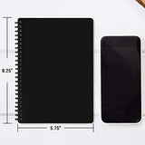 2 Pack Ruled Notebooks/Journals - Ruled/Lined Notebooks, 8.25” × 5.75”, Premium Paper, Spiral Notebook with Soft Ring Binding