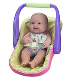 JC TOYS LOTS TO LOVE BABY DOLL IN ADJUSTABLE CARRIER - Featuring 14” all Vinyl doll - Perfect for Children 2+