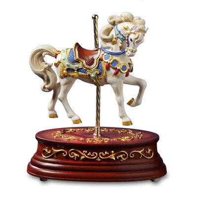 THE SAN FRANCISCO MUSIC BOX COMPANY Heritage Single Horse Animated Figurine