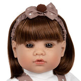 Adora Realistic Baby Doll - Toddler Time Doll - Root Bear Float, 20 inch, Soft CuddleMe Vinyl, Brown Hair/Brown Eyes