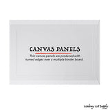 Canvas Panel Variety Pack for Painting, Academy Art Supplies - 5"x7", 8"x10", 9"x12", 11"x14" (28 Pack)