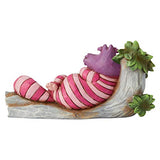 Enesco Disney Traditions by Jim Shore Alice in Wonderland Cheshire Cat on Tree Figurine, 2.72 Inch, Multicolor