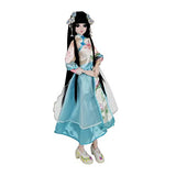 EVA BJD 1/3 SD Doll 60cm 24" Ball Jointed BJD Dolls Full Set Customized SD Doll + Hair + Dress + Shoes