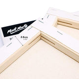Mont Marte Canvas with Pine Frame, 8 X 10in 10 Pack, Suitable for Oil and Acrylic Painting