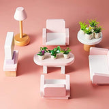12 Pieces Dollhouse Plant Bonsai Doll House Mini Potted Plant Artificial Tiny Greenery Ornament Miniature Hanging Potted Plant Faux Flower Model Dollhouse Decoration for Boy Girl Present, 6 Types