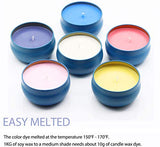 Candle Wax Dye, Candle Color Dye Kit, Candle Color Dye Block,16 Colors Soy Candle Dye for DIY Colorant Soy Wax Candle Making Supplies Kit, Safe and Natural