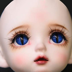 HMANE BJD Dolls Eyes, 14mm Dark Blue Eyeball for 1/6 BJD Dolls - Type A