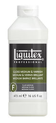 Reeves Liquitex Professional Gloss Fluid Medium & Varnish, 16-oz