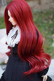 1/6 bjd Doll Wig Heat Resistant Fiber Long Wave Curly Metallic Color Doll Hair SD BJD Doll Wig