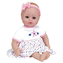 Adora Playtime "Petal Pink" 13 inch Baby Doll with floral dress, bow headband and Bottle