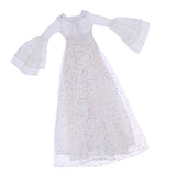 Homyl Enchanted White Sequined Tulle Dress Outfit Clothing for 1/3 60cm Night Lolita BJD SD Doll