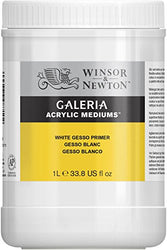 Winsor & Newton Galeria Acrylic White Gesso Primer, 1-Liter