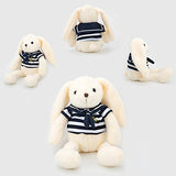 Stuffed Bunny with Clothes 2 Packs, 13 inches HO-EF Plush Rabbits Toys, for Halloween Christmas Birthday, Plush Animals for Baby, Kids, Toddlers