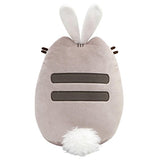GUND Pusheen with Bunny Ears & Egg Easter Snackable Stuffed Plush Cat, Gray, 10”