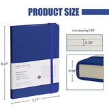 Lined Journal Notebook, 10Pack(Blue), 160 Pages, Medium 5.7 inches x 8 inches - 103 gsm Thick Paper, Hardcover