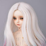 Doll Wig for 1/3 1/4 BJD Doll Wig Girls Gift Temperature Synthetic Fiber Long Straight Synthetic Hair