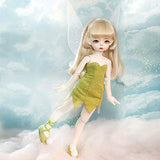 HGFDSA 1/6 BJD Doll SD Doll Simulation Doll 27.5Cm 10.8 Inches Doll Full Set Joint Doll Gift Package with BJD Clothes Wigs Shoes Makeup DIY Handmade Toys