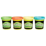 Play-Doh Glow in The Dark Modeling Compound, Red, Green, Yellow and Blue 4 Pack (8 oz Total)