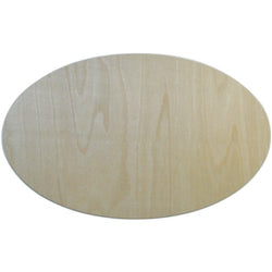 MPI BBP-112 7-3/4-Inch by 12-1/2-Inch Unfinished Wood Baltic Birch Plaque, Oval