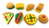 OHill Pack of 46 Pencil Erasers Assorted Food Cake Dessert Puzzle Erasers for Birthday Party