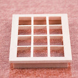 BARMI 12 Grids Miniature Wooden Window Sash Frame Ornament Decor for 1/12 Dollhouse,Perfect DIY Dollhouse Toy Gift Set
