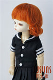 JD268 6-7inch 16-18CM tiny curly short mohair BJD wigs 1/6 YOSD mohair doll wigs (Carrot)