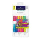 Faber-Castell Gelatos Colors Set, Brights - Water Soluble Pigment Crayons - 15 Bright Colors