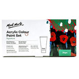 Mont Marte Signature Acrylic Color Paint Set, 24 x 2.5oz (75ml), Semi-Matte Finish, 24 Colors, Suitable for Most Surfaces Including Canvas, Card, Paper and Wood