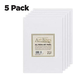 ArtBites Canvas Textured Boards 5-Pack 5x7"
