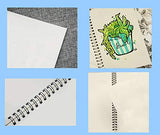 Soft Cover Spiral Notebooks Journal 6pcs, Blank Sketch Books Pad Notebooks Journal A5 Notebooks Diary Notebooks Notepads ,120Pages/ 60 Sheets (Blank-6pcs Brown)