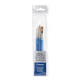 Winsor & Newton Cotman Short Handle Brush (4 Pack) (Round 1, 4, & 6, One Stroke 3/8")