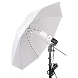 EMART Photography Backdrop Continuous Umbrella Studio Lighting Kit, Muslin Chromakey Green Screen and Background Stand Support System for Photo Video Shoot