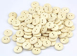 RayLineDo Pack of 400pcs 15mm Plain Wood 2 Hole Round Sewing Crafting Scrapbooking DIY Buttons