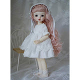 HMANE 6Pcs Set BJD Dolls Clothes for 1/6 BJD Dolls, White Princess Lace Dress Outfit Set Dollfie Dress Up (No Doll)