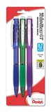 Pentel Twist-Erase GT (0.7mm) Mechanical Pencil, Assorted Barrel Colors, Color May Vary, Pack of