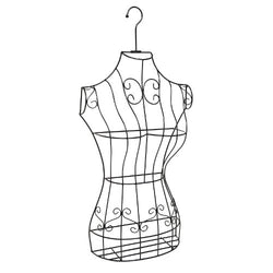 Black Metal Wire Frame Freestanding Display Stand/Hanging Dress Form Mannequin Decor