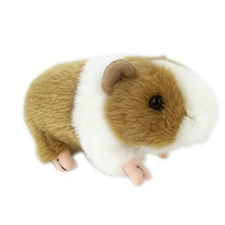7 Inch Brown Guineapig Guinea Pig Plush Toy Soft Cute Plush Toy Gift (White Yellow)