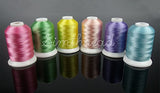 Simthread 63 Brother Colors 1000M(1100Y) Polyester Embroidery Machine Thread for Brother Babylock