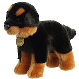 TheMogan 10" Cute Rottweiler Guard Puppy Dog Soft Plush Stuffed Animal Toy Black