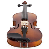 Cecilio CVN-300 Solidwood Ebony Fitted Violin with D'Addario Prelude Strings, Size 1/4