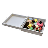 gbHome GH-6743 Decorative Wooden Treasure Box With Floral Art, Mini Storage Chest For Jewelry,