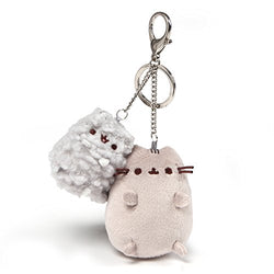 GUND Pusheen and Stormy Plush Deluxe Keychain Clip, Gray, 4.5"