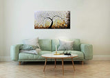 tiancheng Art,24x48 Inch Modern Hand-Painted Tree Art Oil Paintings Acrylic Canvas Art Wall Art for Living Room Bedroom Decorations