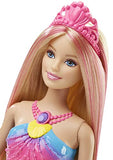 Mermaid Barbie Dolls, Barbie Dreamtopia Mermaid Toys, 1 with Light-up Rainbow Tail and 1 with Pink-Streaked Hair & Barbie Dreamtopia Twinkle Lights Mermaid Doll (12 in, Blonde)