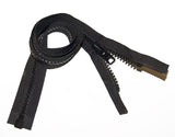 YKK Brand Zipper, Black #10 Separates at the Bottom, Marine Grade Metal Tab Slider, Heavy Duty (24"