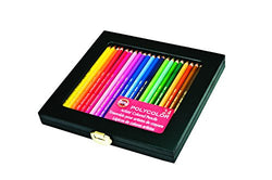 Koh-I-Noor Polycolor Drawing Pencil Set, 24 Assorted Colored Pencils in Wooden Box, 1 Each