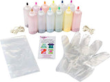 TULIP One-Step Tie Kit, Rainbow DIY, Fun, Non-Toxic Fabric, Easy Activity for Large Groups, Party Supplies, Bundle Includes 12 Bottles of Vibrant Dye Colors